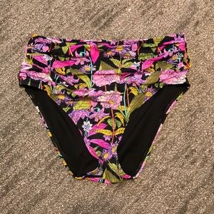 High waisted swim bottoms